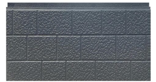 Revestimiento metálico - ladrillo gris
